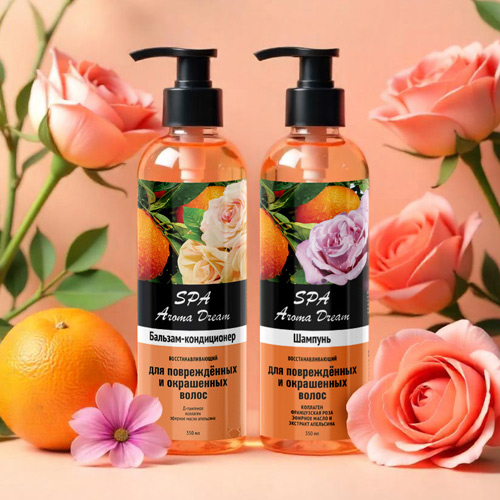 SPA Aroma Dream - Дизайн этикетки линейки средств для тела